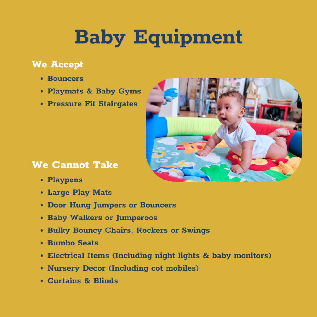 Donation Guide - Baby Equipment