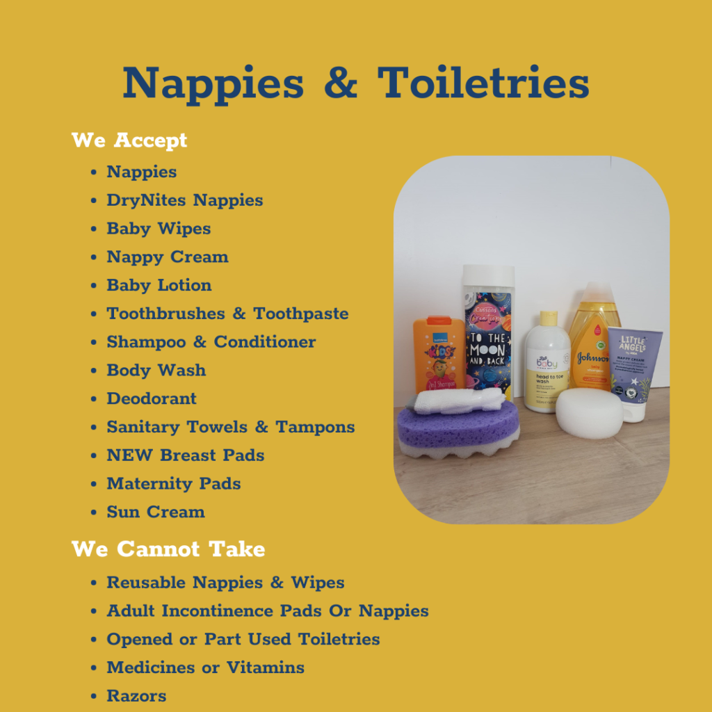 Donation Guide - Nappies & Toiletries